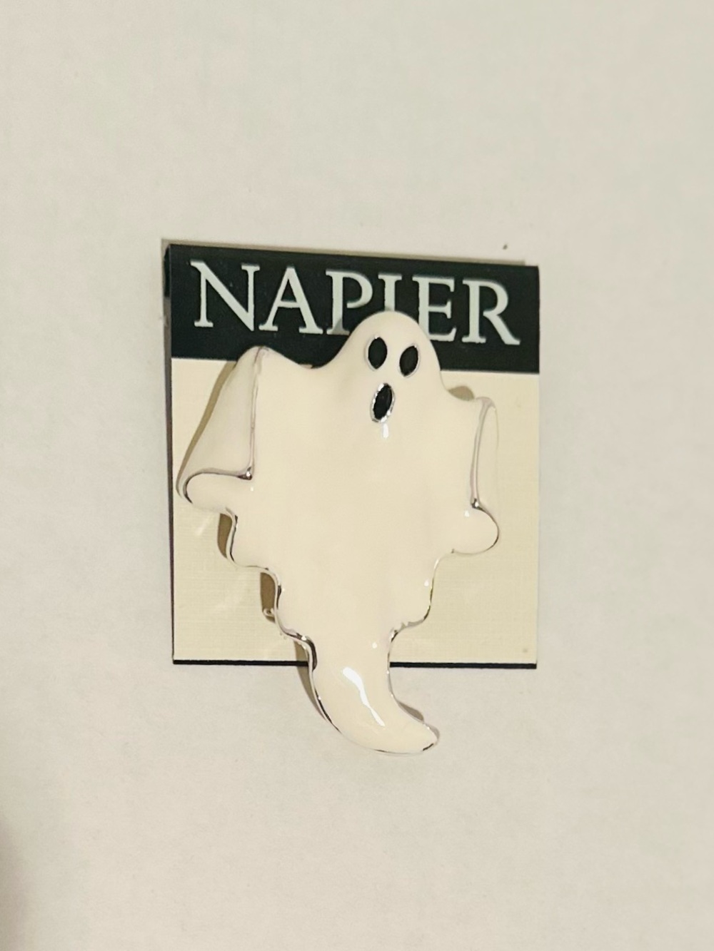 NAPIER NWT Halloween Ghostly Brooch